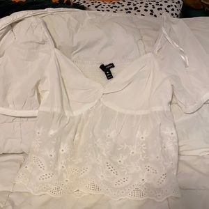 White babydoll top